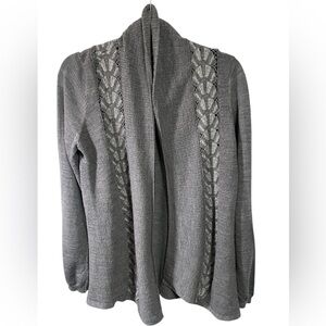 Knitted And Knotted Anthropologie Wool Blend Cardigan Sweater Sz Med